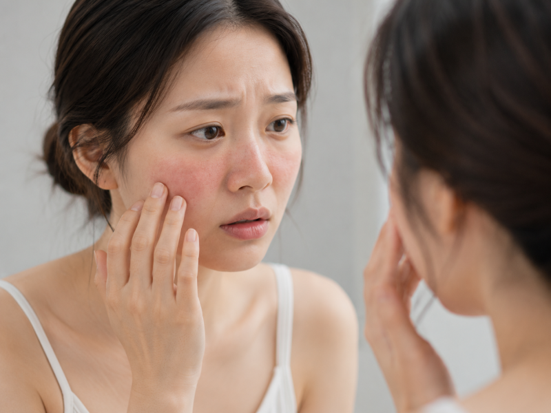 사당동피부과질환 안면홍조 더워서 생기는게 아니다?